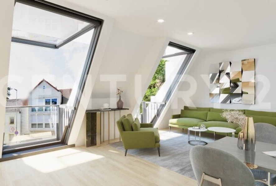 Wohnzimmer mit 2 Cabriobalkone