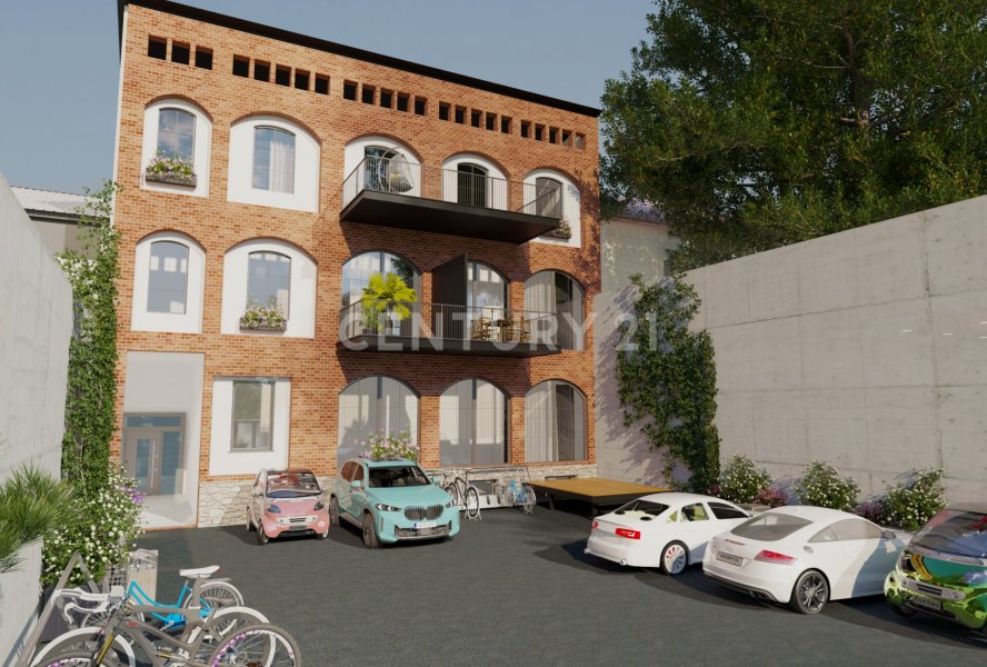 Urban Living visualisiert, saniert mit Balkonen