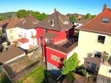 Ansicht rechte Rückseite mit Balkon