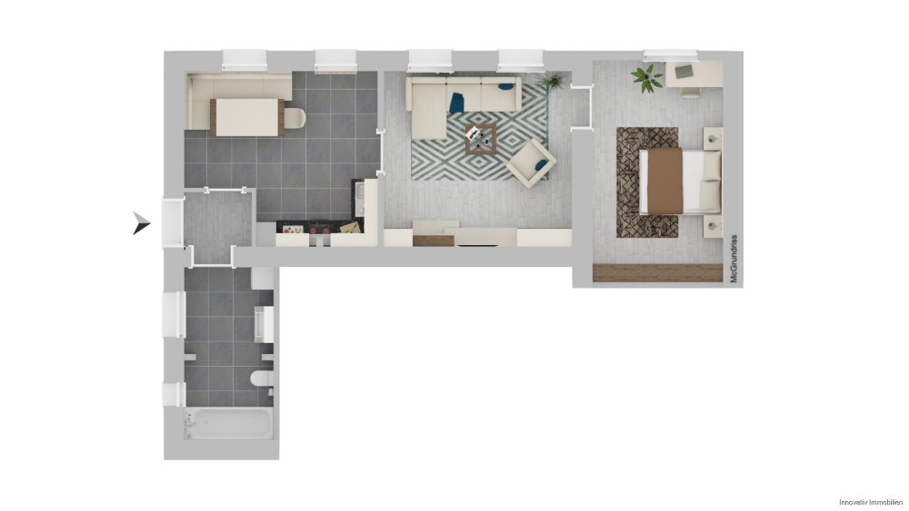 Grundriss Einliegerwohnung