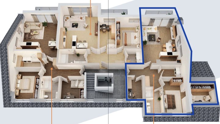 Exklusive 3-ZKB-Dachgeschosswohnung mit Balkon & Aufzug in Rehlingen zu vermieten