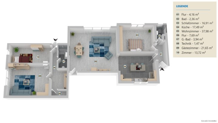 Hochwertig sanierter Luxus-Bungalow mit Einliegerwohnung, Photovoltaik und Großzügigem Grundstück