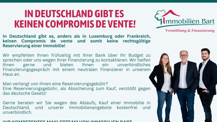 GRENZNÄHE LUXEMBURG: CHARMANTE DOPPELHAUSHÄLFTE MIT 3 SCHLAFZIMMER!