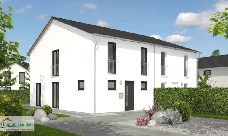 GRENZNÄHE: NEUBAU (DHH) MIT GRUNDSTÜCK