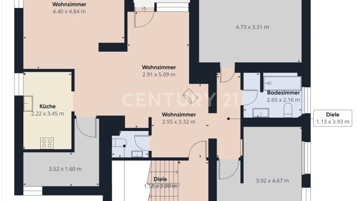 Neuwertige große ETW mit Balkon und Garten zum Sofortbezug in Top Lage, Sackgasse in Zweibrücken