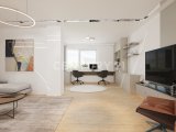 Wohnzimmer/ Arbeiten EG (Visualisierung)