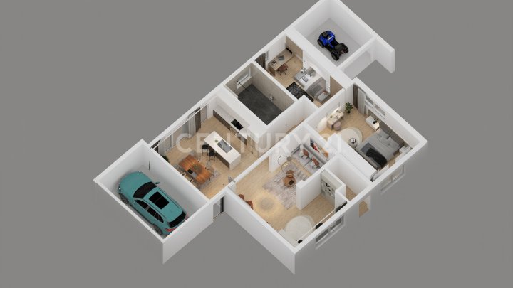 Charmantes Zweifamilienhaus mit Garten, Wintergarten und zwei Garagen