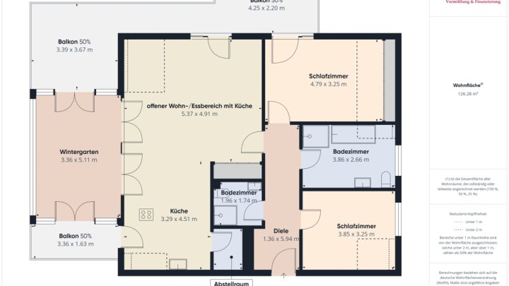120 M² PENTHOUSE, 2 BÄDER UND GARAGE IN SAARBURG