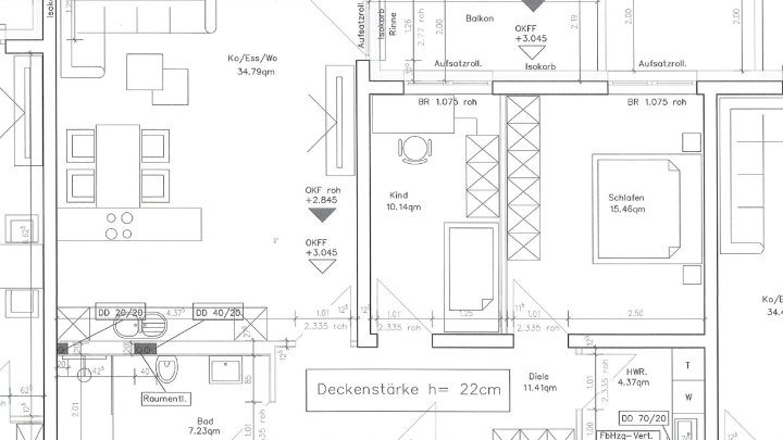 Moderne 3-ZKB-Neubauwohnung mit Balkon & Aufzug in Rehlingen zu vermieten