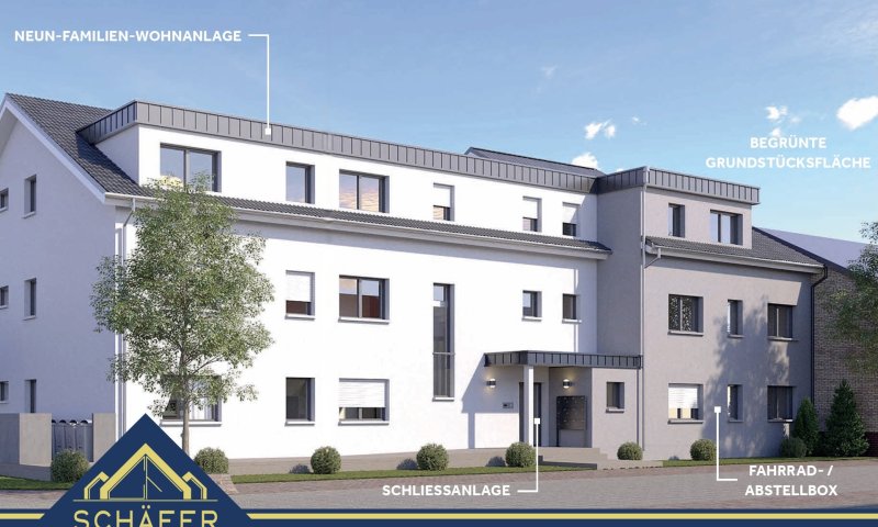 Moderne 3-ZKB-Neubauwohnung mit Balkon & Aufzug in Rehlingen zu vermieten