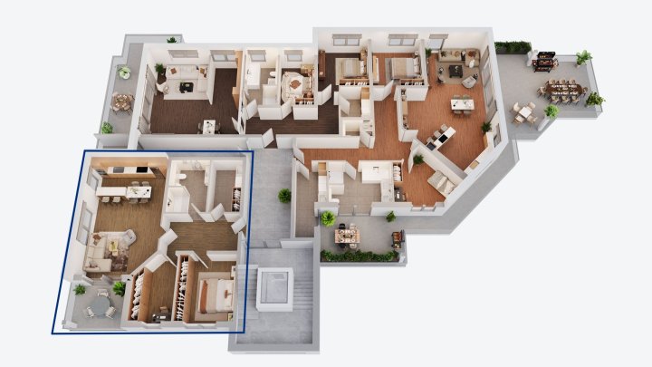 Erstbezug: Großzügige Penthouse-Wohnung in zentraler Lage von Siersburg zu vermieten
