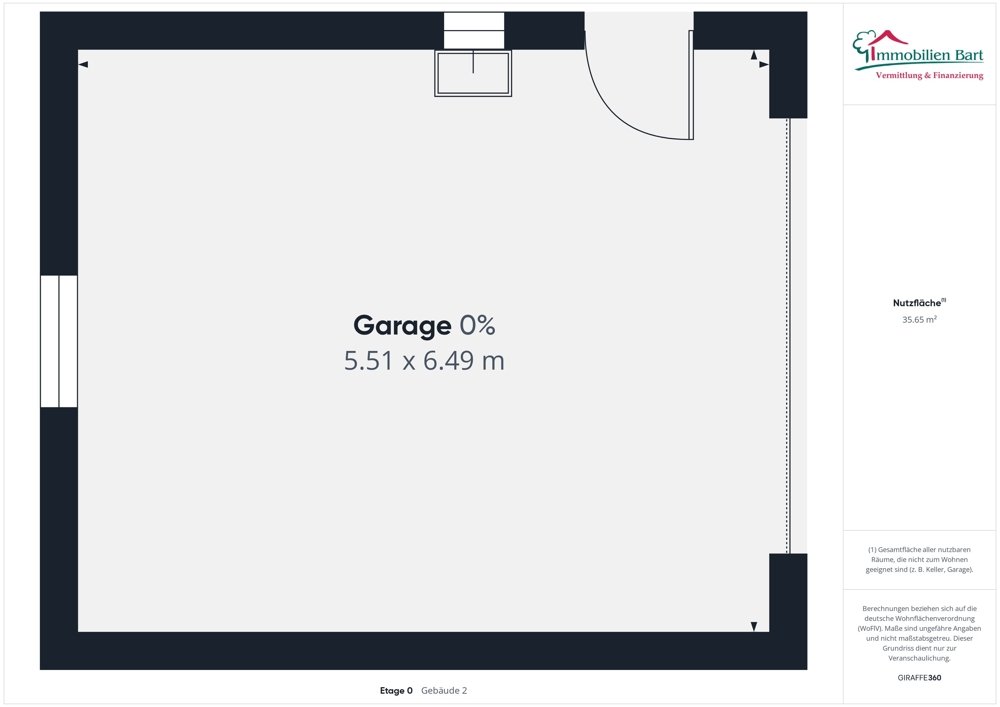 Grundriss Garage