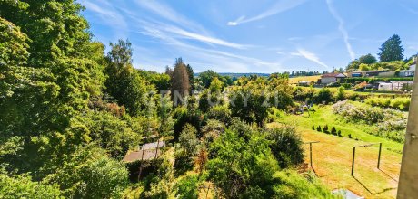 Traumhafter Blick ins Grüne und den eigenen Garten