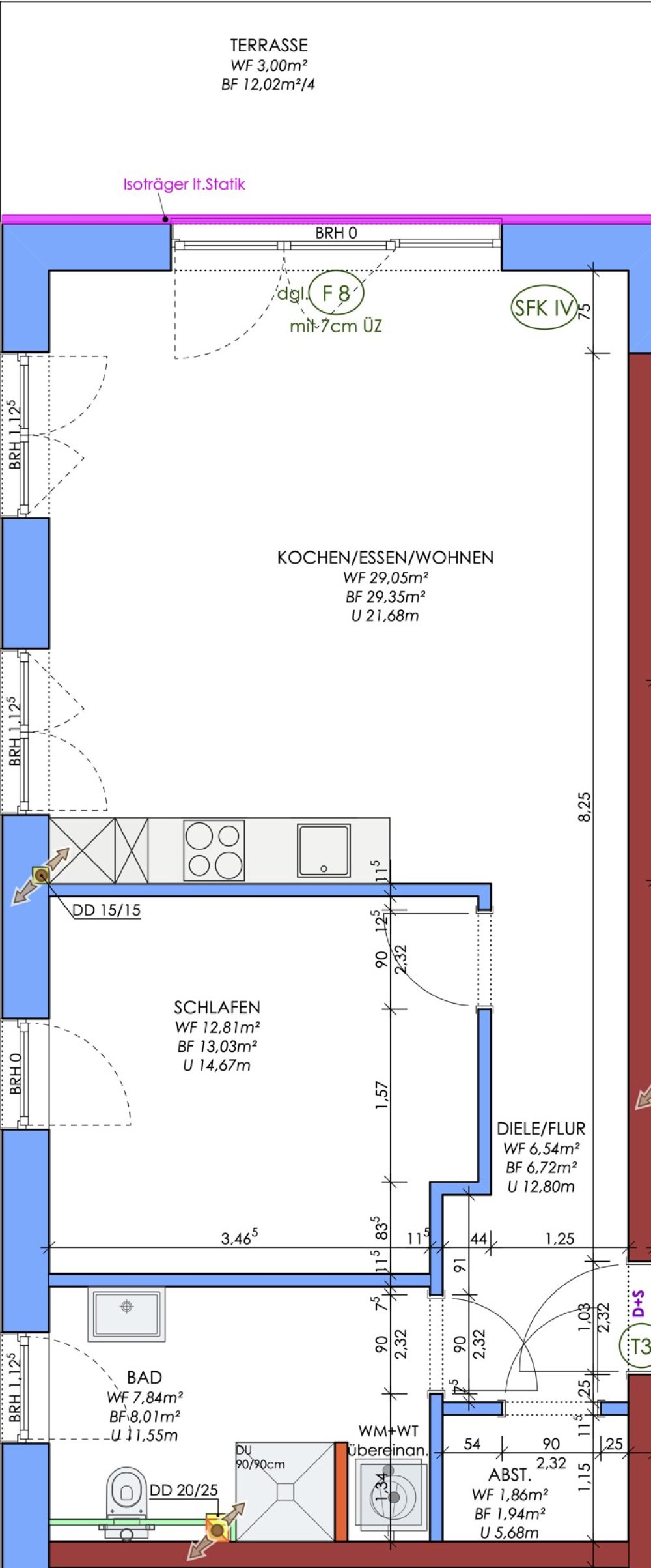 Grundriss Wohnung 2