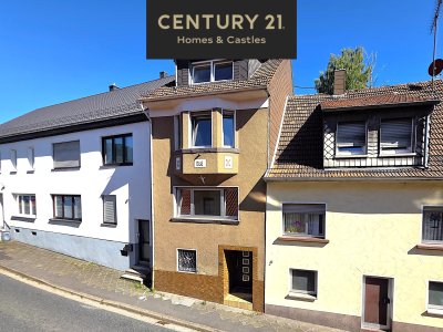 Vorderansicht des Hauses 