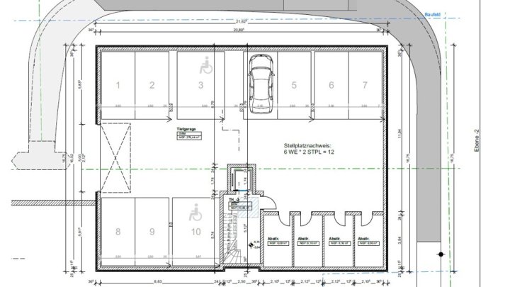 Neuwertiges Penthouse mit EBK + 3 Stellplätzen in Energie-Effizienzhaus