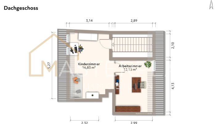 Charmantes Reihenmittelhaus mit Pool