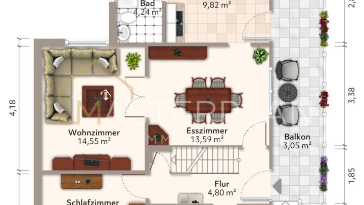 Freistehendes Einfamilienhaus mit Garten in Aschbach