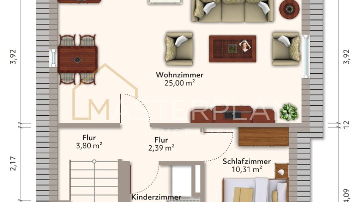 Zweifamilienhaus mit Terrasse und großem Grundstück in Fremersdorf
