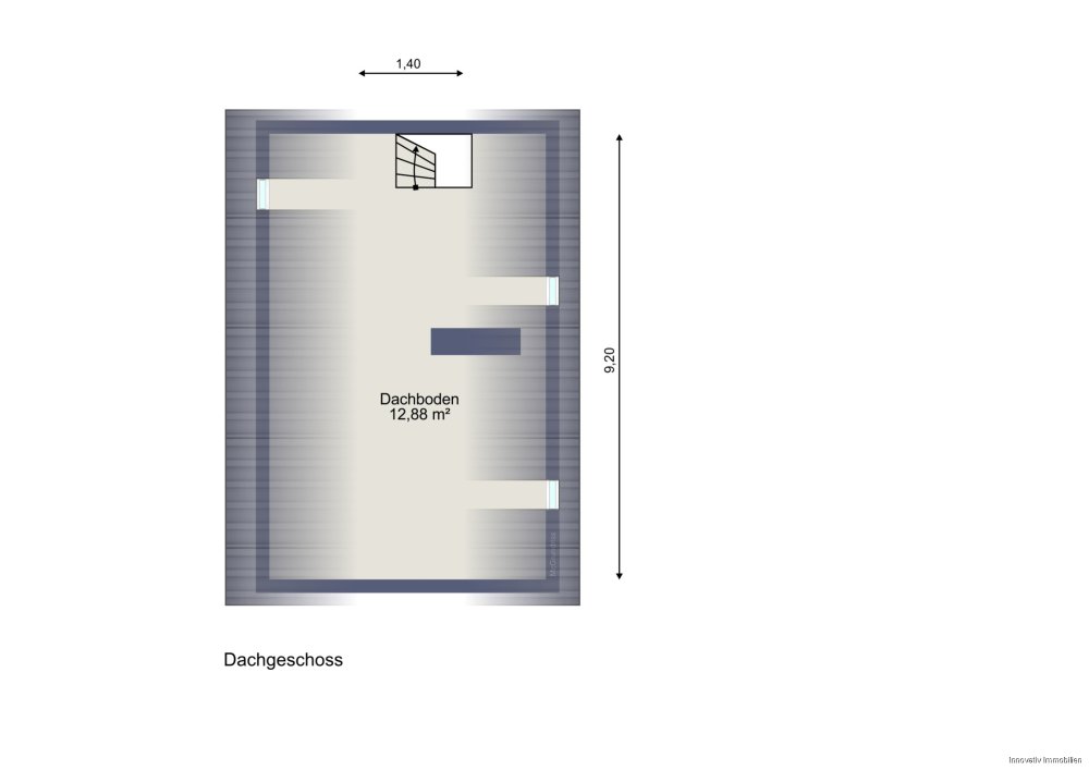 Grundriss DG (zugehörig zur Wohnung OG)