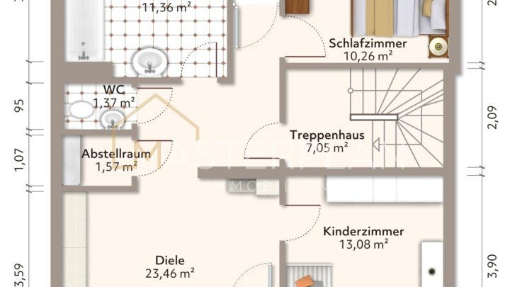 Charmantes Einfamilienhaus modernisiert & bezugsfertig