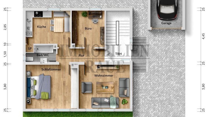 FREISTEHENDES 1-2 FAMILIENHAUS MIT GARTEN UND GARAGE IN BILDSTOCK - SOFORT FREI