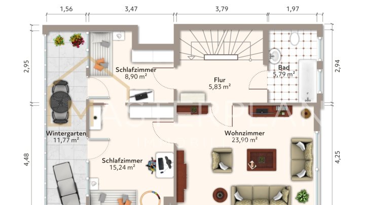 Wohn-und Geschäftshaus mit Frisörsalon (3FH möglich)