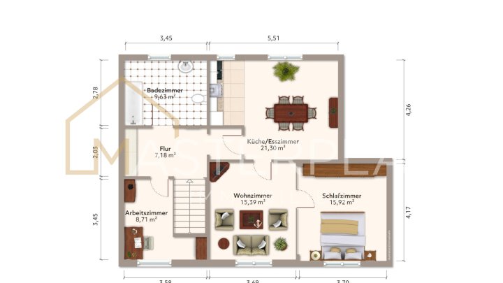 2-3 Familienhaus, Flexibilität & Gartenidylle