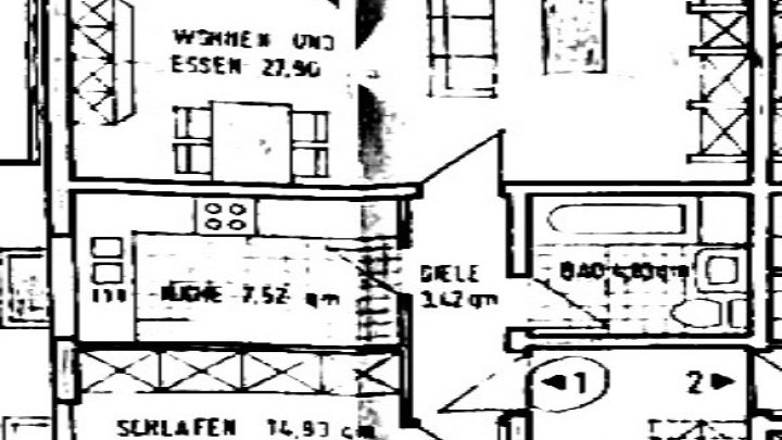 Schöne 2 ZKB-Wohnung mit EBK, Terrasse, Garten + Stellplatz in SLS - Picard