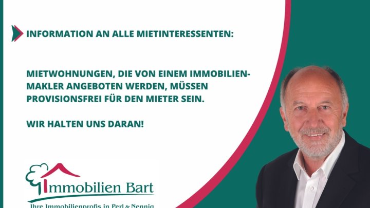 PERL: CHARMANTE ERDGESCHOSSWOHNUNG / 3 SCHLAFZIMMER / RUHIGE LAGE!