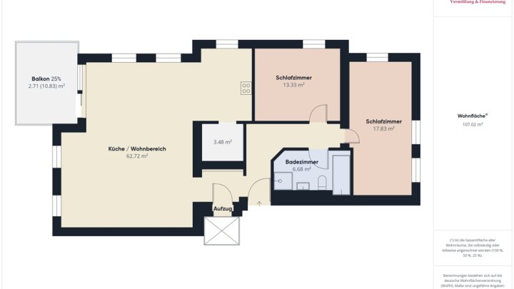 107 M² WOHNUNG + 2 GARAGEN + SICHT NACH LUXEMBURG