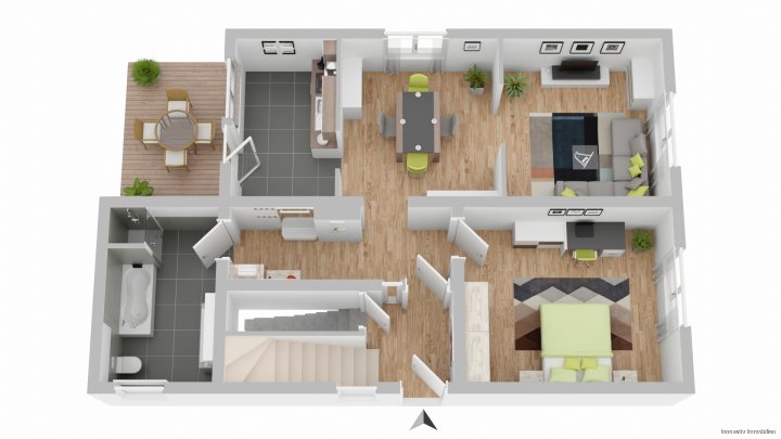 Gepflegtes Zweifamilienhaus in ruhiger Nebenstraße  von Riegelsberg