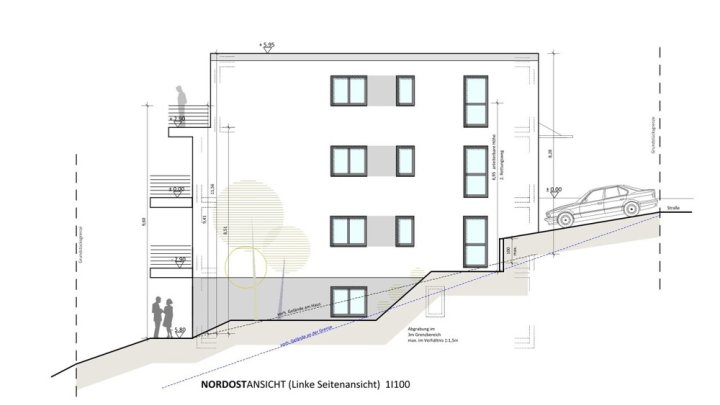 Energetisch optimierte Neubauwohnung, Etagenwohnung,  Panoramaausblick, provisionsfrei