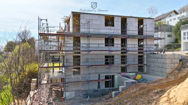 RESERVIERT ! Energetisch optimierte Neubauwohnung, Etagenwohnung,  Panoramaausblick, provisionsfrei