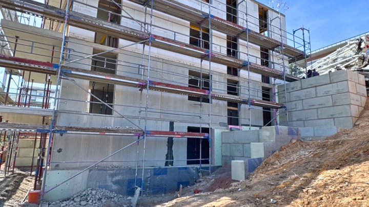 RESERVIERT ! Energetisch optimierte Neubauwohnung, Etagenwohnung,  Panoramaausblick, provisionsfrei