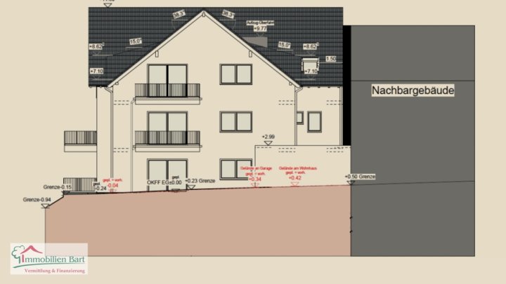 LOSHEIM AM SEE: OBERGESCHOSSWOHNUNG MIT 2 SCHLAFZIMMER