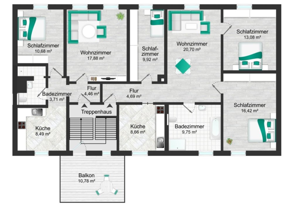 Grundriss Obergeschoss