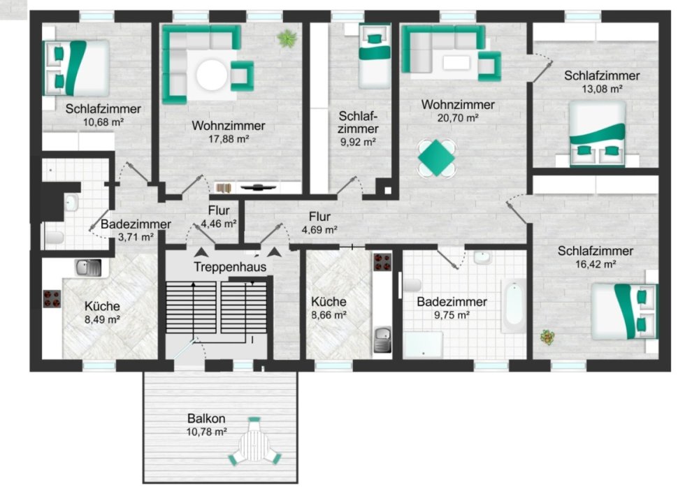 Grundriss Obergeschoss neu