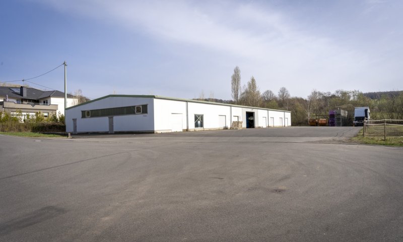 Große Lagerhallen mit WC und kleinem Büro & großzügiger Zufahrt in Urexweiler