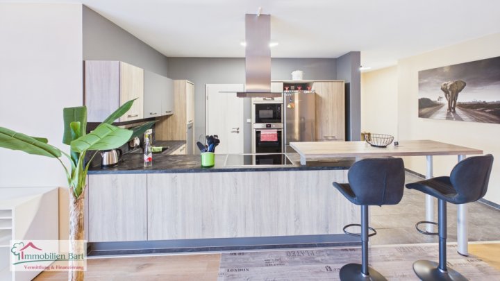 PALZEM (GRENZE LUXEMBURG): MODERNE, HELLE 120 M² WOHNUNG / 2 SCHLAFZIMMER / BALKON