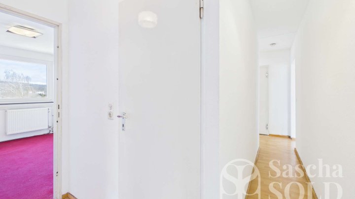 Helle 4ZKB Wohnung in Dudweiler mit Südwest-Loggia, Garage und Weitblick - bezugsbereit