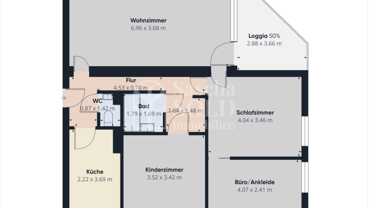 Helle 4ZKB Wohnung in Dudweiler mit Südwest-Loggia, Garage und Weitblick - bezugsbereit