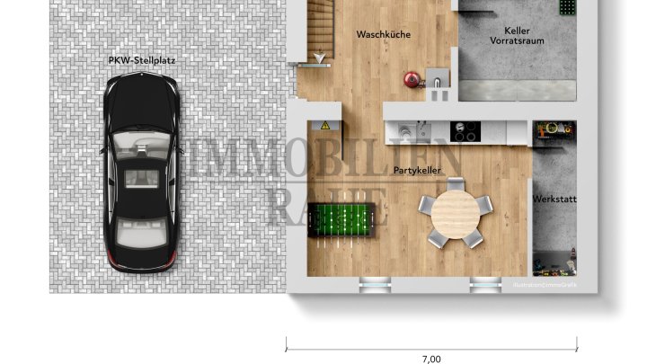 CHARMANTES, GEPFLEGTES EINFAMILIENHAUS MIT CARPORT IN DUDWEILER