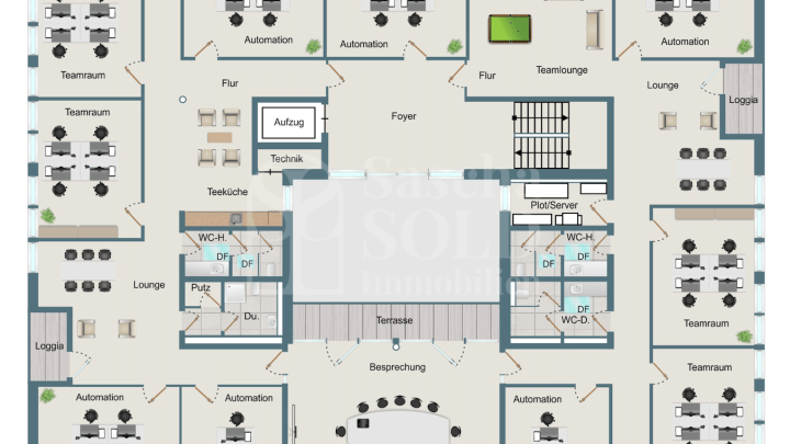 Repräsentative & moderne Gewerberäume auf 1.189 m² mit Glasfaser, Meetingräumen & Stellplätzen