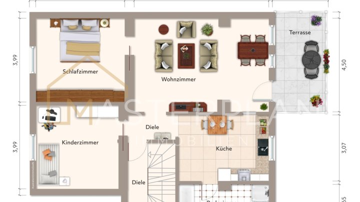 Stilvolles Stadthaus nur 1km vom Großen Markt entfernt