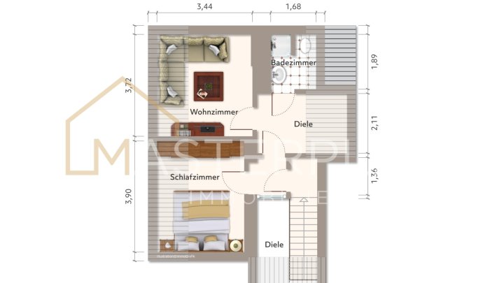 Stilvolles Stadthaus nur 1km vom Großen Markt entfernt