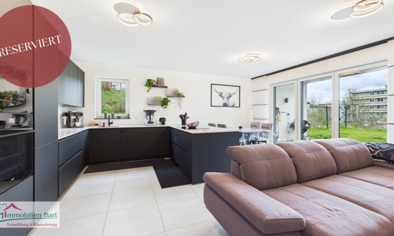 NEUWERTIGE WOHNUNG MIT GARAGE UND GARTEN IN MERZIG-SCHWEMLINGEN