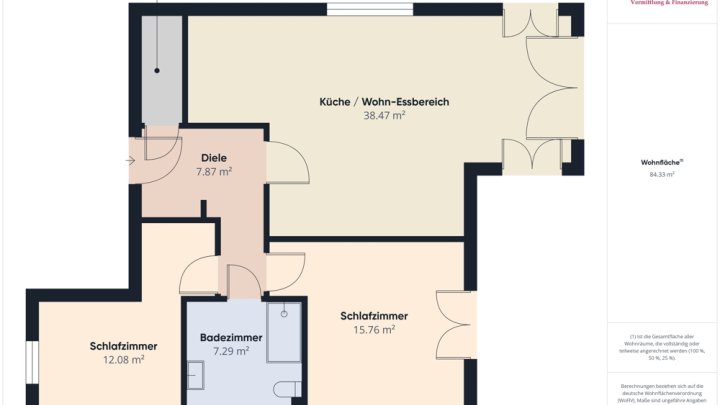 PERL-OBERLEUKEN: CA. 90 M² WOHNUNG / GARTEN / 3 STELLPLÄTZE / FERNBLICK