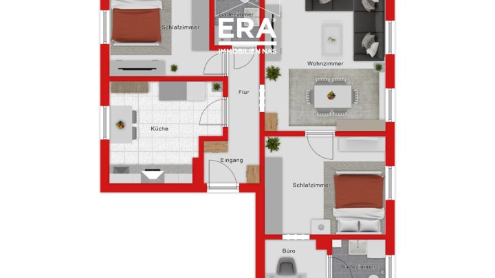 Attraktive 3-ZKB Wohnung mit Stellplatz in Saarbrücken-Fechingen