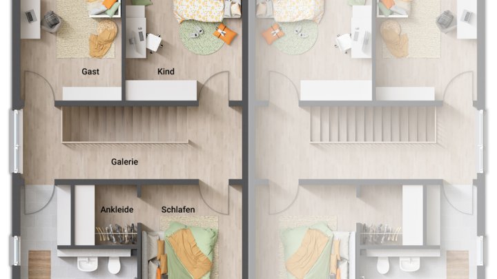 GRENZNÄHE: NEUBAU (DHH) MIT GRUNDSTÜCK
